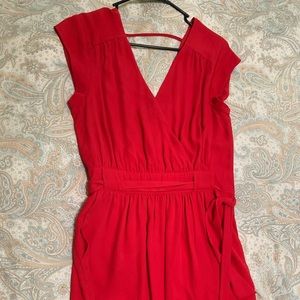 Boutique red dress with pockets M
